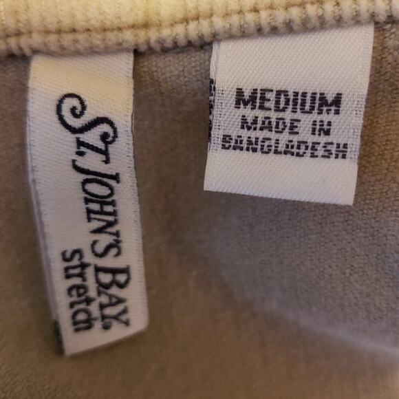St. John's Bay tan Corduroy jacket - Picture 7 of 8